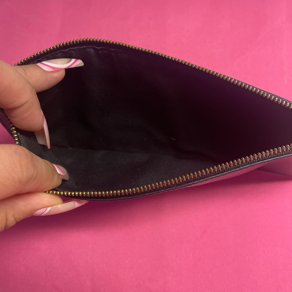 Coach Dark Leather Pouch - Picture 3 of 3